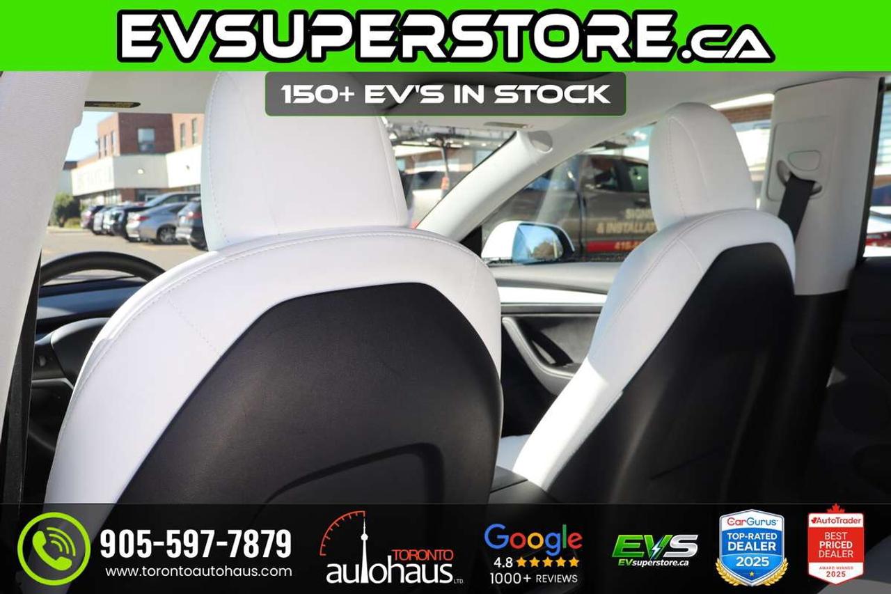 2022 Tesla Model 3 WHITE INT. I 150+ EV's at EVSUPERSTORE.ca Photo