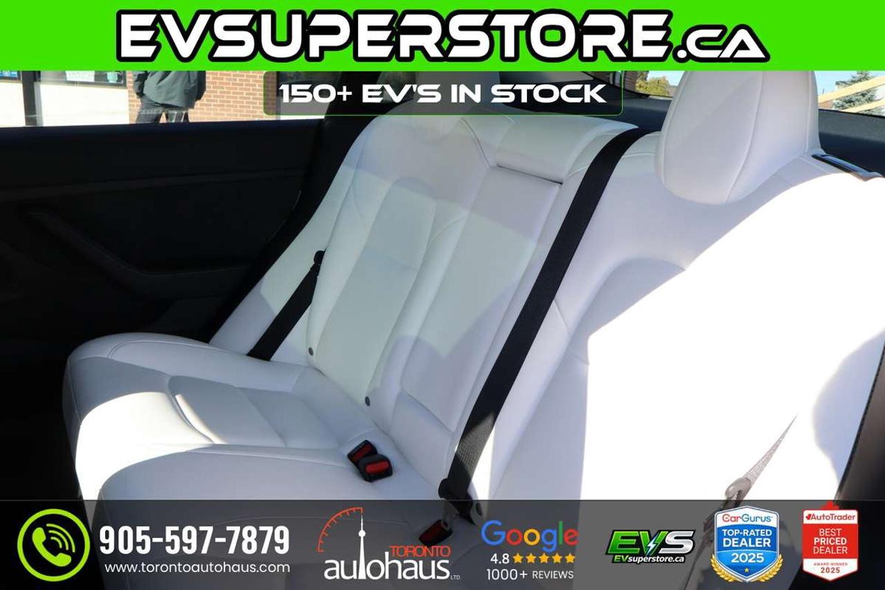 2022 Tesla Model 3 WHITE INT. I 150+ EV's at EVSUPERSTORE.ca Photo