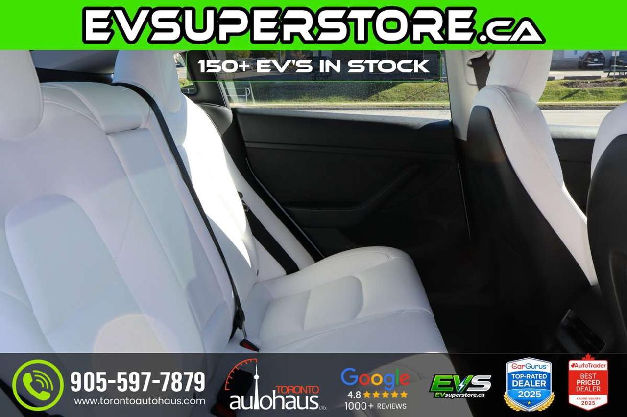 2022 Tesla Model 3 WHITE INT. I 150+ EV's at EVSUPERSTORE.ca Photo