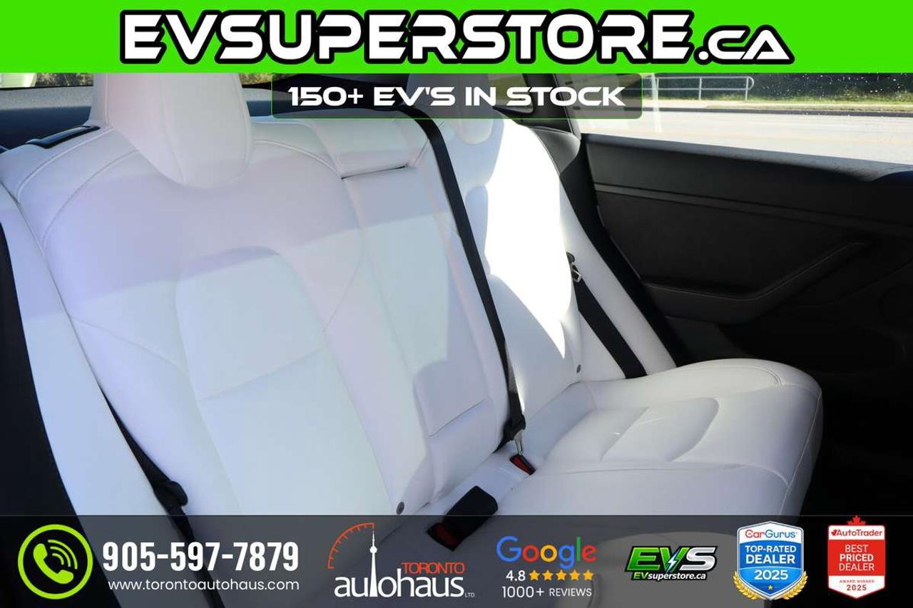 2022 Tesla Model 3 WHITE INT. I 150+ EV's at EVSUPERSTORE.ca Photo