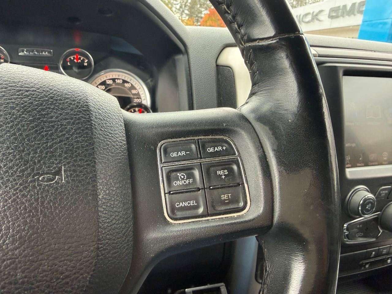 2017 RAM 1500 RUNNING BOARDS. TONNEAU COVER. HEATED OUTSIDE MIRRORS. SECOND ROW IN FLOOR STORAGE BINS. CERTIFIED. Photo