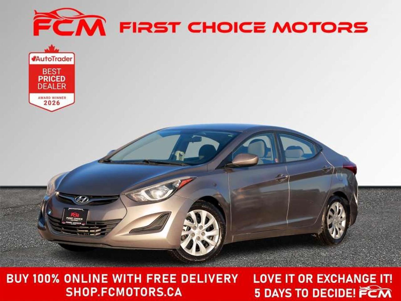 2014 Hyundai Elantra GL   FULLY CERTIFIED WITH WARRANTY Photo0