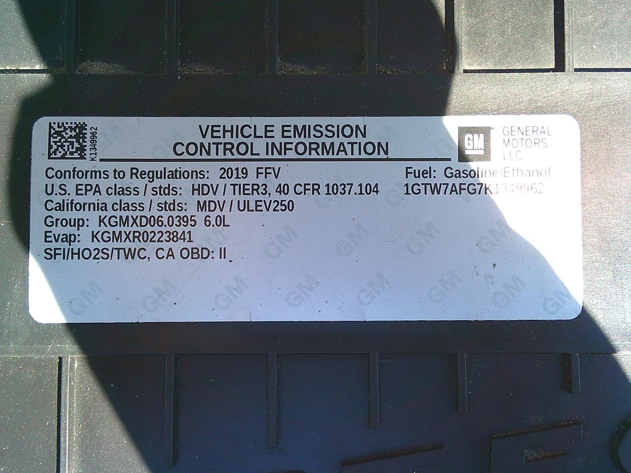 2019 GMC Savana Cargo Van RWD 2500 135" Photo