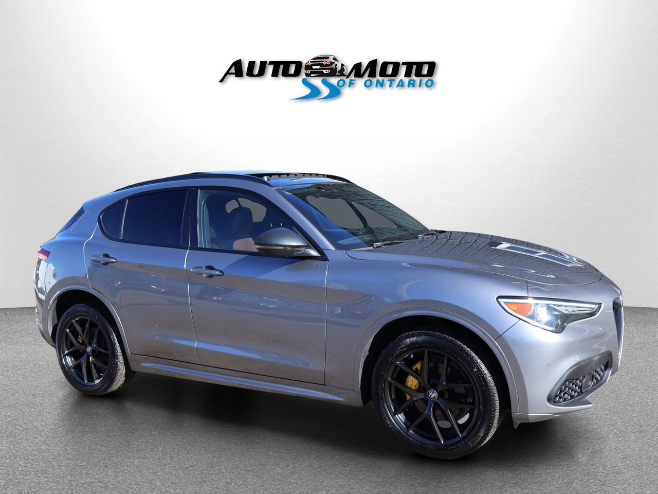 2020 Alfa Romeo Stelvio TI *ACCIDENT FREE*ALFA ROMEO MAINTAIN*2ND WIMTER* CAMERA NAV BLUETOOTH LEATHER HEATED SEATS PANO ROOF CRUISE ALLOYS Photo