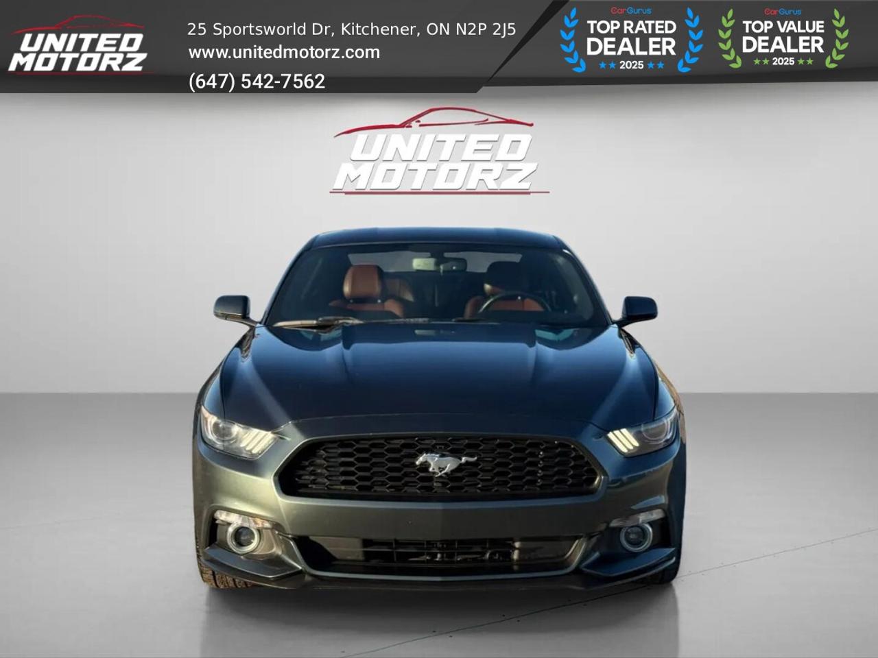 2016 Ford Mustang Premium EcoBoost  RWD 2.3L~SAEFTY CERTIFI Photo