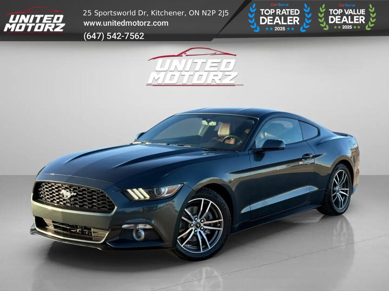 2016 Ford Mustang Premium EcoBoost  RWD 2.3L~SAEFTY CERTIFI Photo