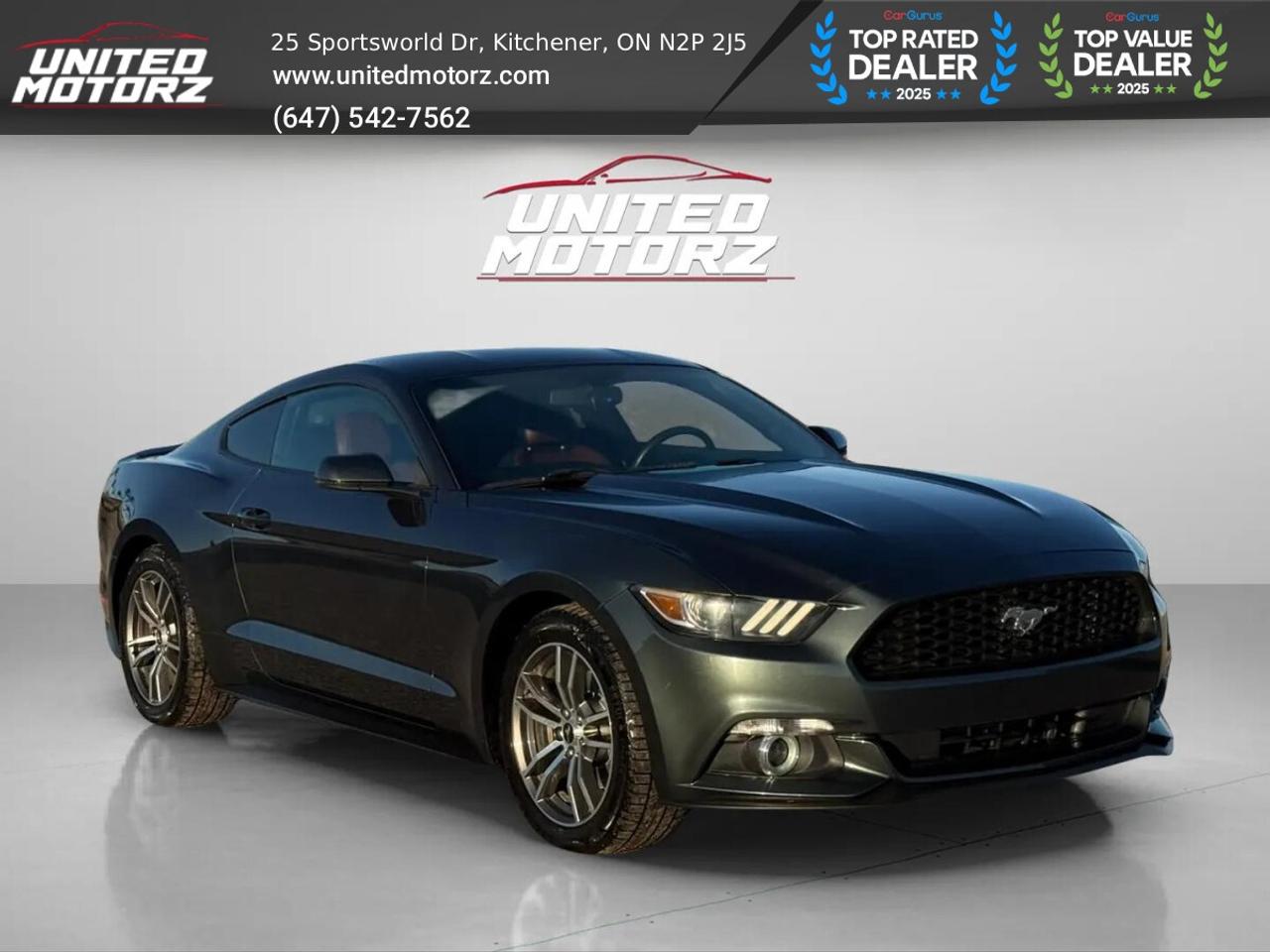 2016 Ford Mustang Premium EcoBoost  RWD 2.3L~SAEFTY CERTIFI Photo3