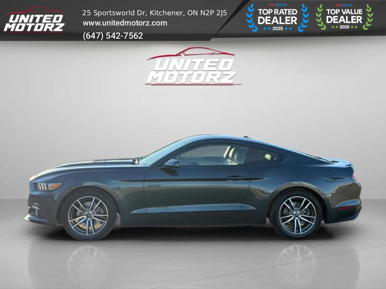 2016 Ford Mustang Premium EcoBoost  RWD 2.3L~SAEFTY CERTIFI Photo