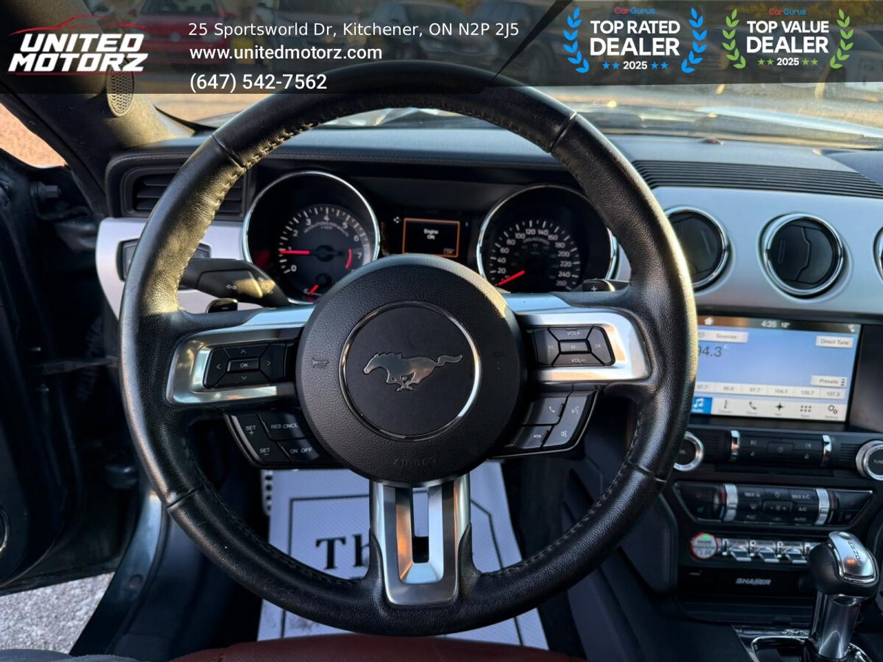 2016 Ford Mustang Premium EcoBoost  RWD 2.3L~SAEFTY CERTIFI Photo