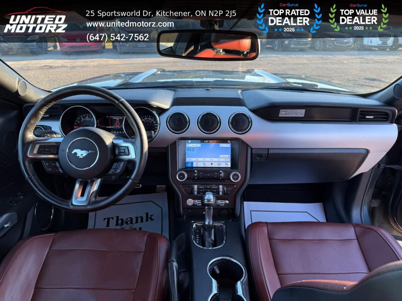 2016 Ford Mustang Premium EcoBoost  RWD 2.3L~SAEFTY CERTIFI Photo