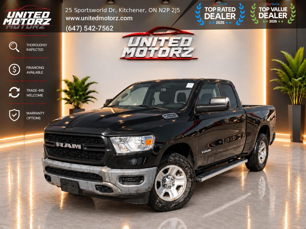2019 RAM 1500 Tradesman QUAD CAB 6'4" BOX 4WD 3.6L 6cyl~SAFETY C Photo