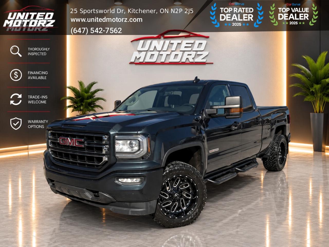2018 GMC Sierra 1500 SLE Z71 ELEVATION CREWCAB 4WD 5.3L V8~SAFETY CERTI Photo