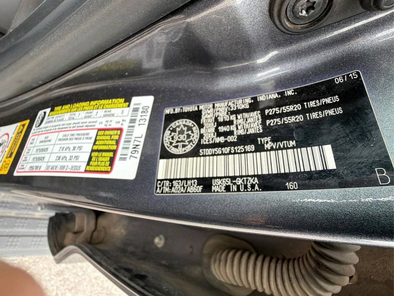 2015 Toyota Sequoia Platinum Photo
