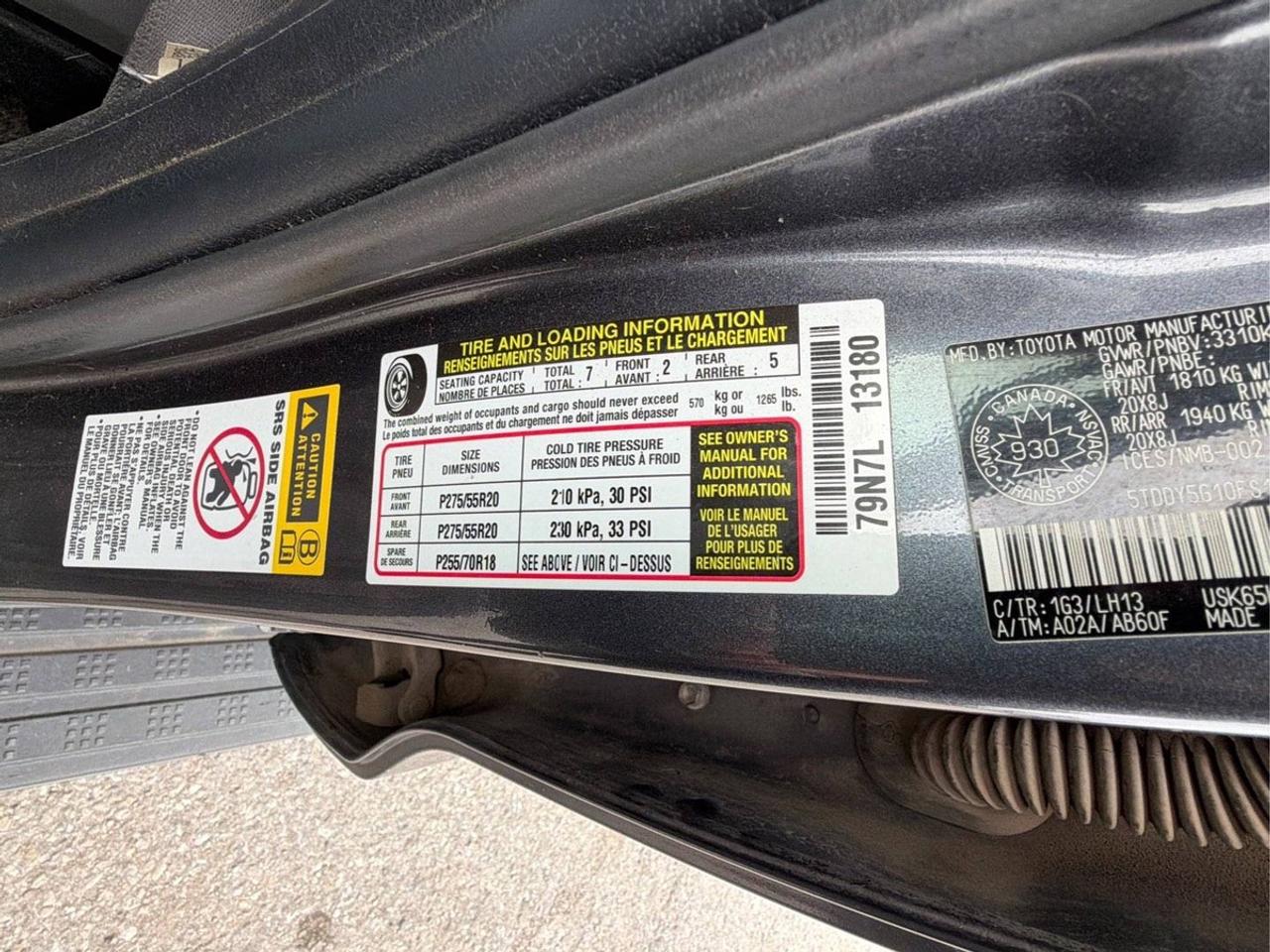 2015 Toyota Sequoia Platinum Photo