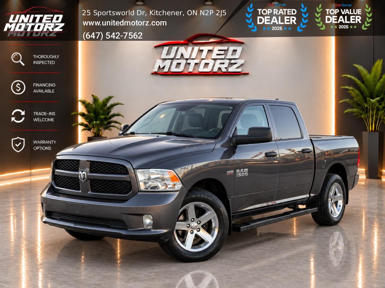 2017 RAM 1500 Express HEMI 5.7L CREWCAB 4WD V8~SAEFTY CERTIFIED Photo0
