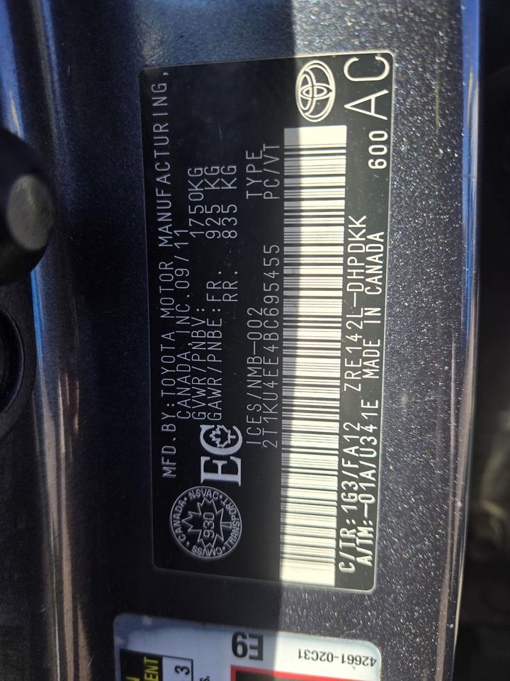 2011 Toyota Matrix  Photo