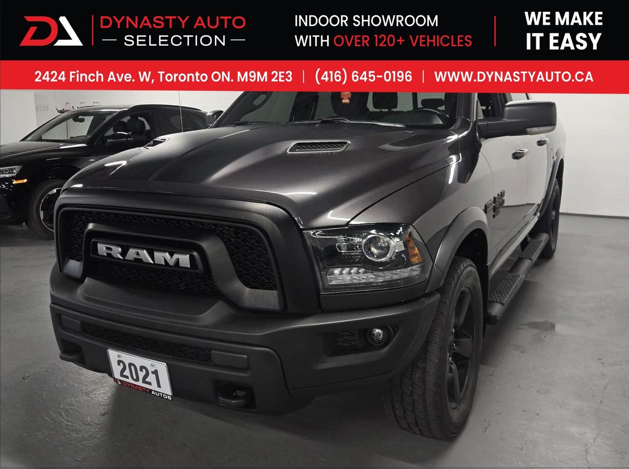 2021 RAM 1500 Classic Warlock 4x4 Crew Cab 5'7" Box|SLT|LOW KM|APPLE CARPLAY/ANDROID AUTO|REMOTE STARTER| Photo