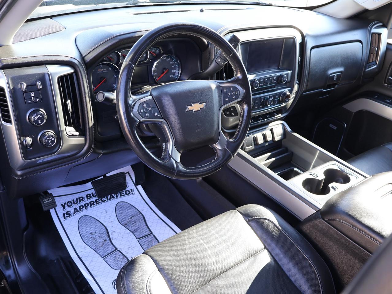 2018 Chevrolet Silverado 1500 V8 LTZ 4WD CERTIFIED *1 OWNER*SERVICE RECORDS* CAMERA NAV BLUETOOTH LEATHER HEATED SEATS SUNROOF CRUISE ALLOYS Photo