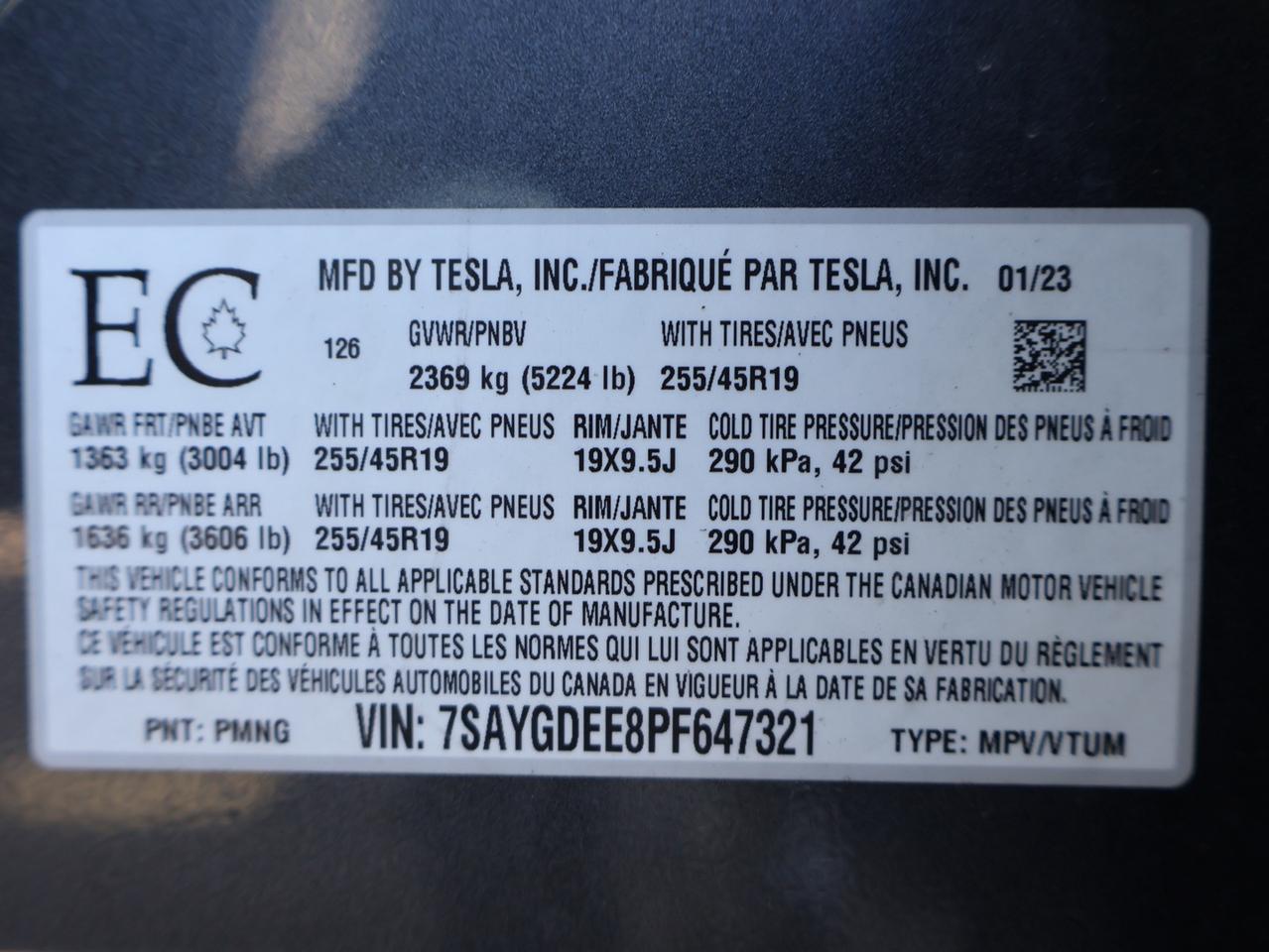 2023 Tesla Model Y LONG RANGE DUAL MOTOR AWD *ACCIDENT FREE*1 OWNER*2ND WINTER* CAMERA NAV BLUETOOTH LEATHRE HEATED SEATS CRUISE Photo