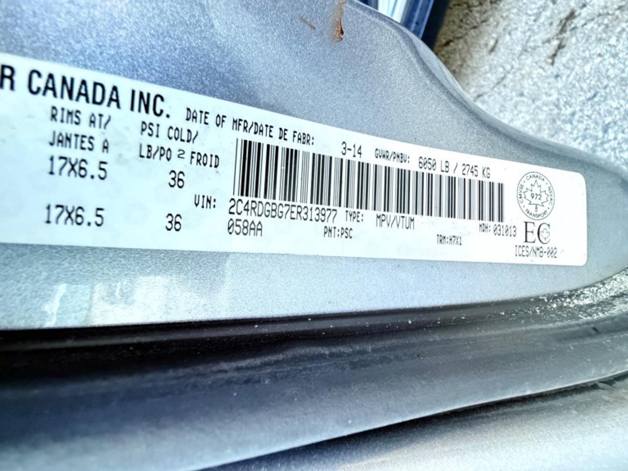 2014 Dodge Grand Caravan AVP/SE Front-wheel Drive Passenger Van Automatic Photo