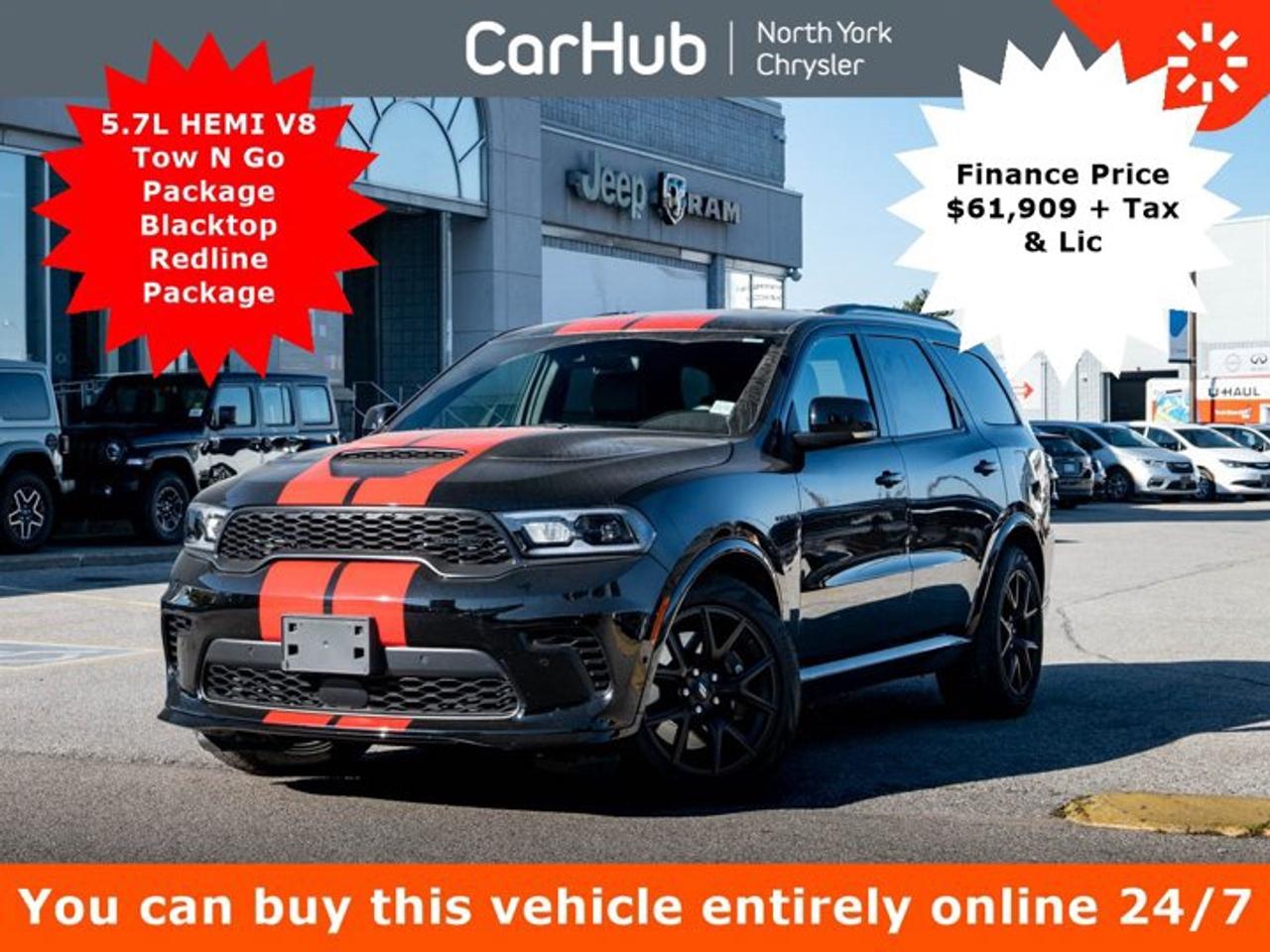 2026 Dodge Durango R/T 5.7L HEMI V8 | Tow N Go Package | Blacktop Redline Package | Mopar Flame Red Dual Stripes Photo0