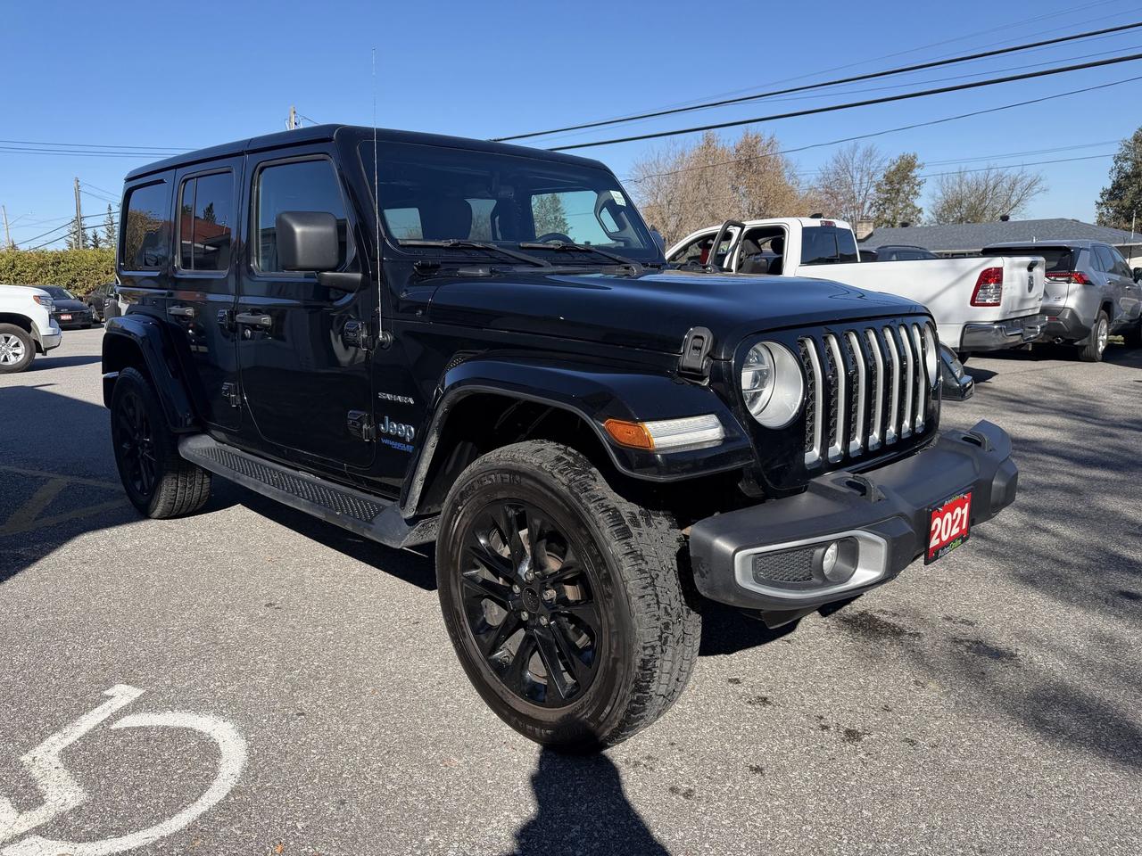 2021 Jeep Wrangler 4xe UNLIMITED SAHARA-4X4-HYBRID-LEATHER SEATS-NAV Photo