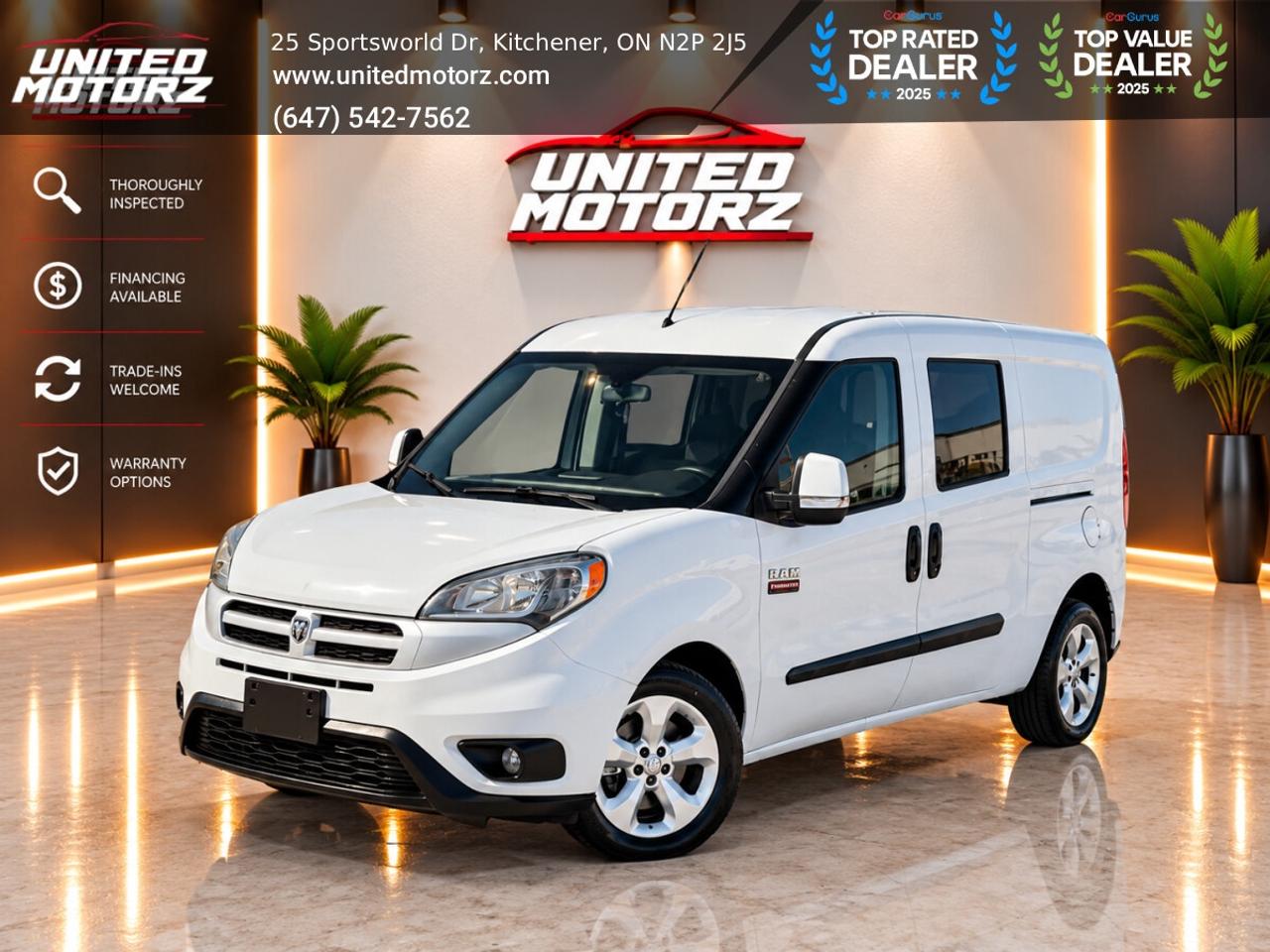 2016 RAM ProMaster City CARGO VAN SLT 2.4L~SAFETY CERTIFIED~ Photo