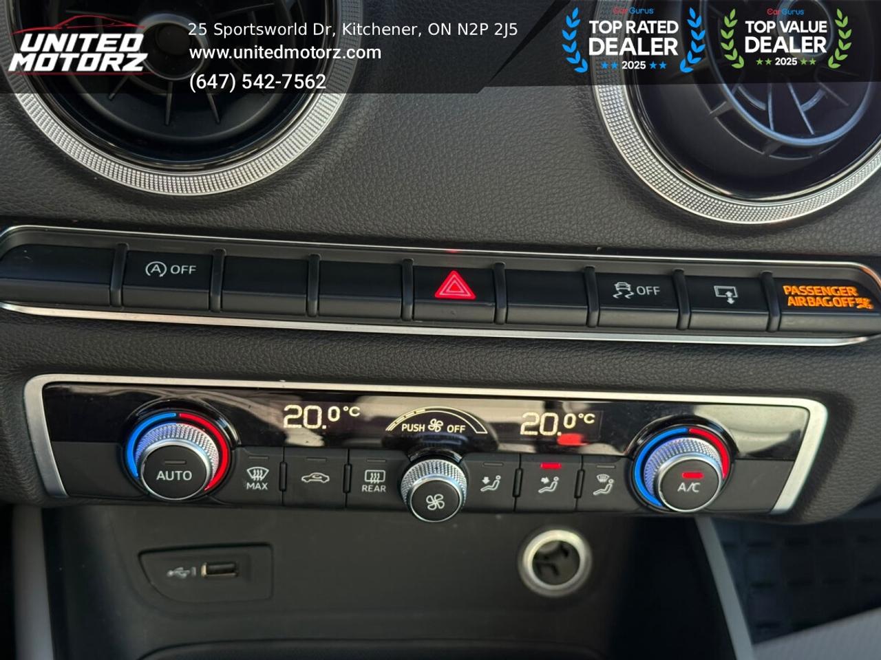 2017 Audi A3 FrontTrak 2.0T Komfort FWD 2.0L~SAFETY CERTIFIED~ Photo