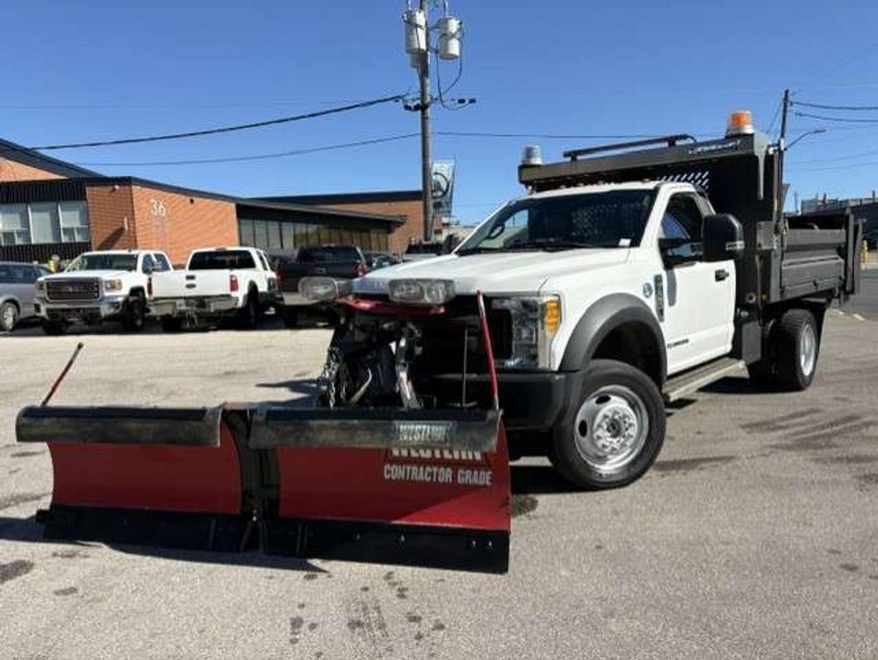 2017 Ford F-450 4X4 DIESEL-9.5FT DUMP BOX-WESTERN SNOW PLOW-SALTER Photo1