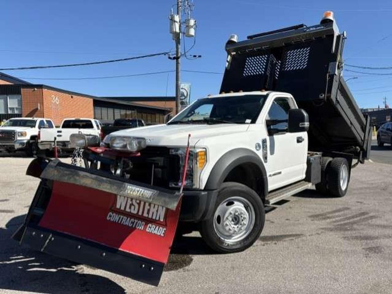 2017 Ford F-450 4X4 DIESEL-9.5FT DUMP BOX-WESTERN SNOW PLOW-SALTER Photo0