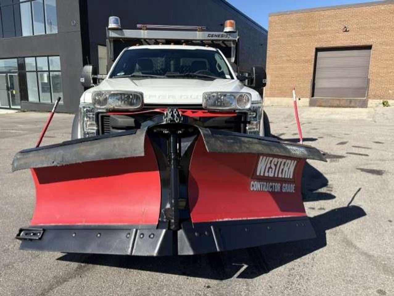 2017 Ford F-450 4X4 DIESEL-9.5FT DUMP BOX-WESTERN SNOW PLOW-SALTER Photo