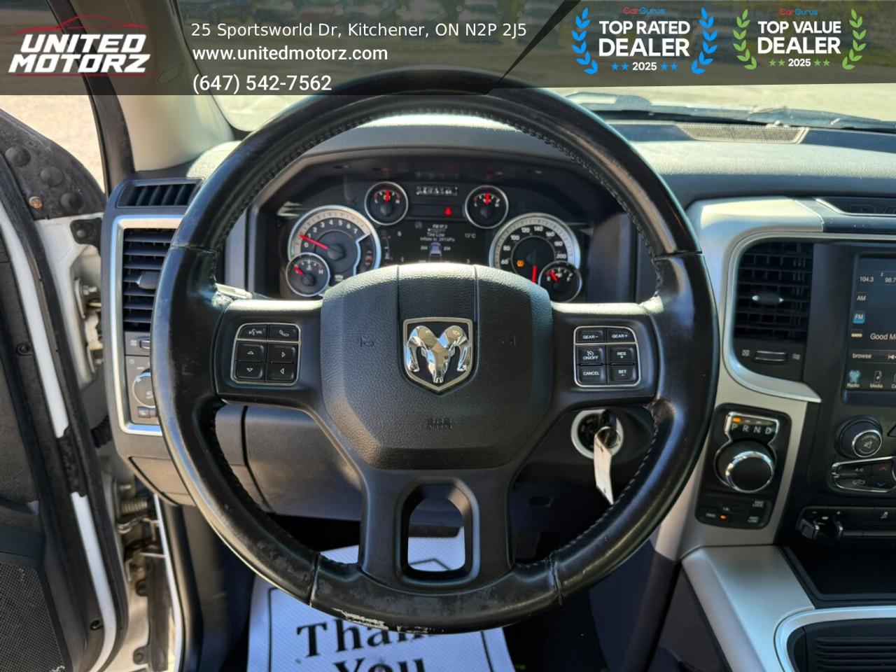 2017 RAM 1500 SLT HEMI 5.7L QUAD CAB 140.5" 4WD V8~SAFETY CERTIF Photo