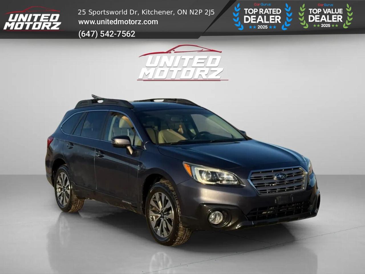 2015 Subaru Outback Wgn CVT 3.6R w/Limited Pkg AWD 6cyl~SAFETY CERTIFI Photo3