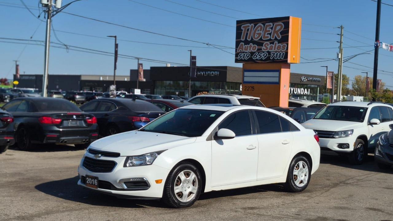 White 2016 Chevrolet Cruze Sedan Front-Wheel Drive Automatic
