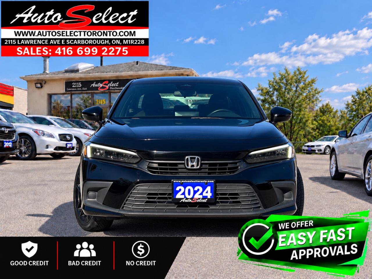 2024 Honda Civic Sport Sunroof - Apple Carplay - Clean Carfax Photo1