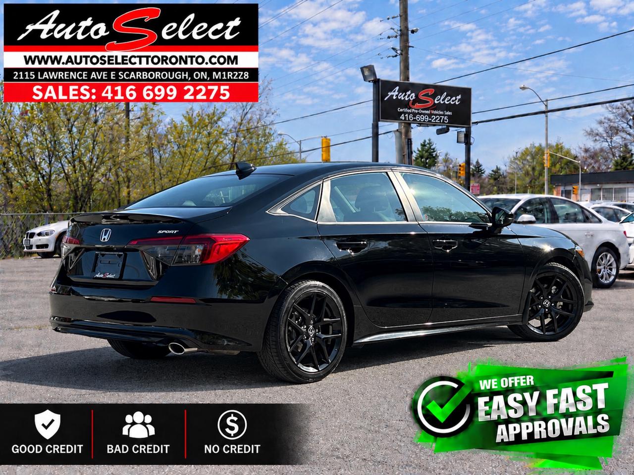 2024 Honda Civic Sport Sunroof - Apple Carplay - Clean Carfax Photo3