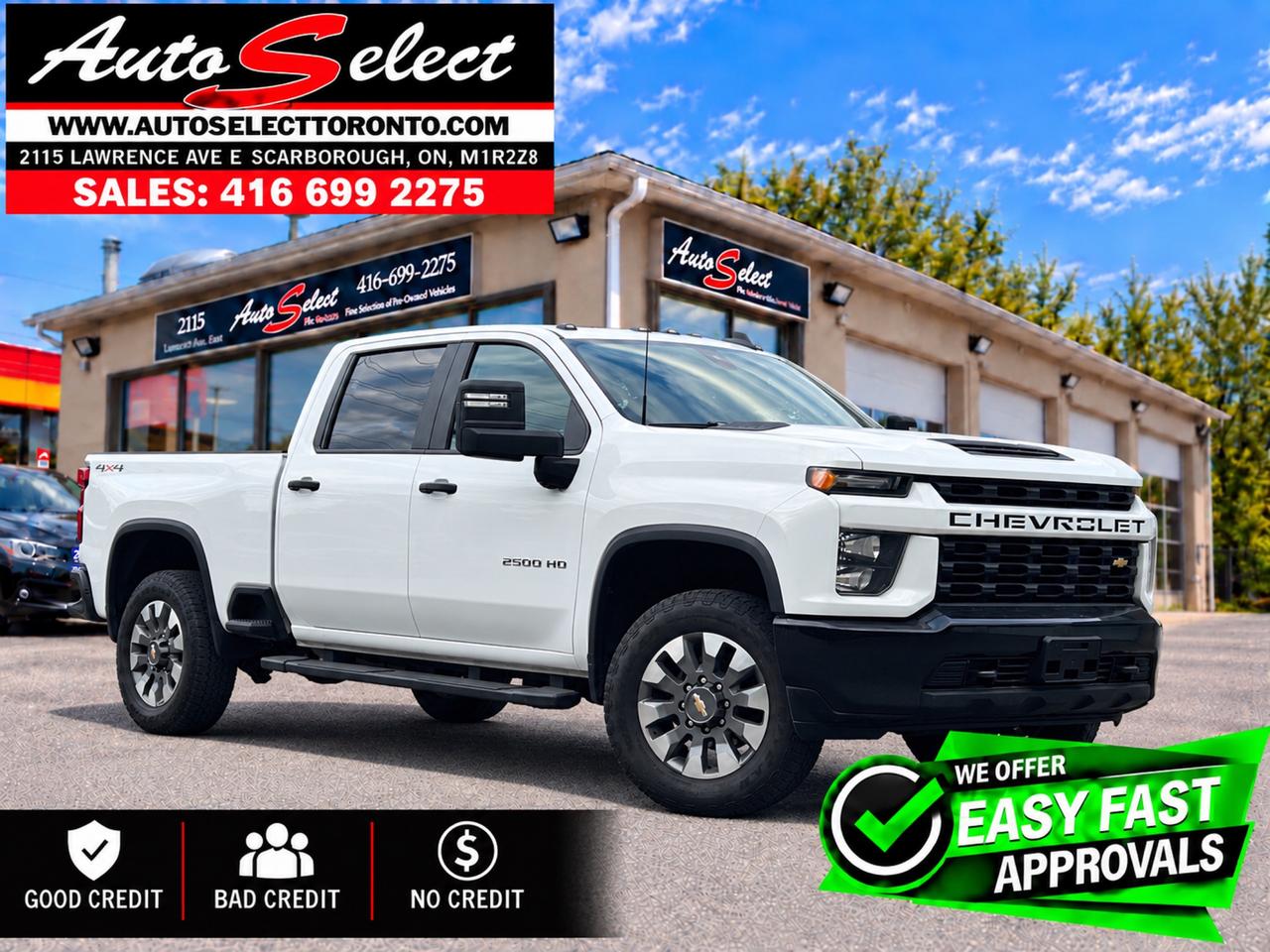 2022 Chevrolet Silverado 2500 HD Custom 4x4 **6.6L V8** Apple Carplay - Well Maintained Photo0