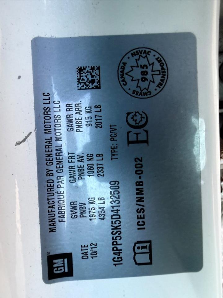 2013 Buick Verano Convenience 4dr Sedan Automatic Photo