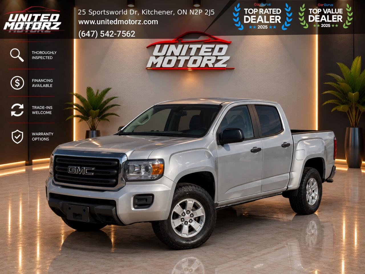 2017 GMC Canyon CREW CAB 128.3" RWD 3.6L 6cyl~SAFETY CERTIFIED~ Photo
