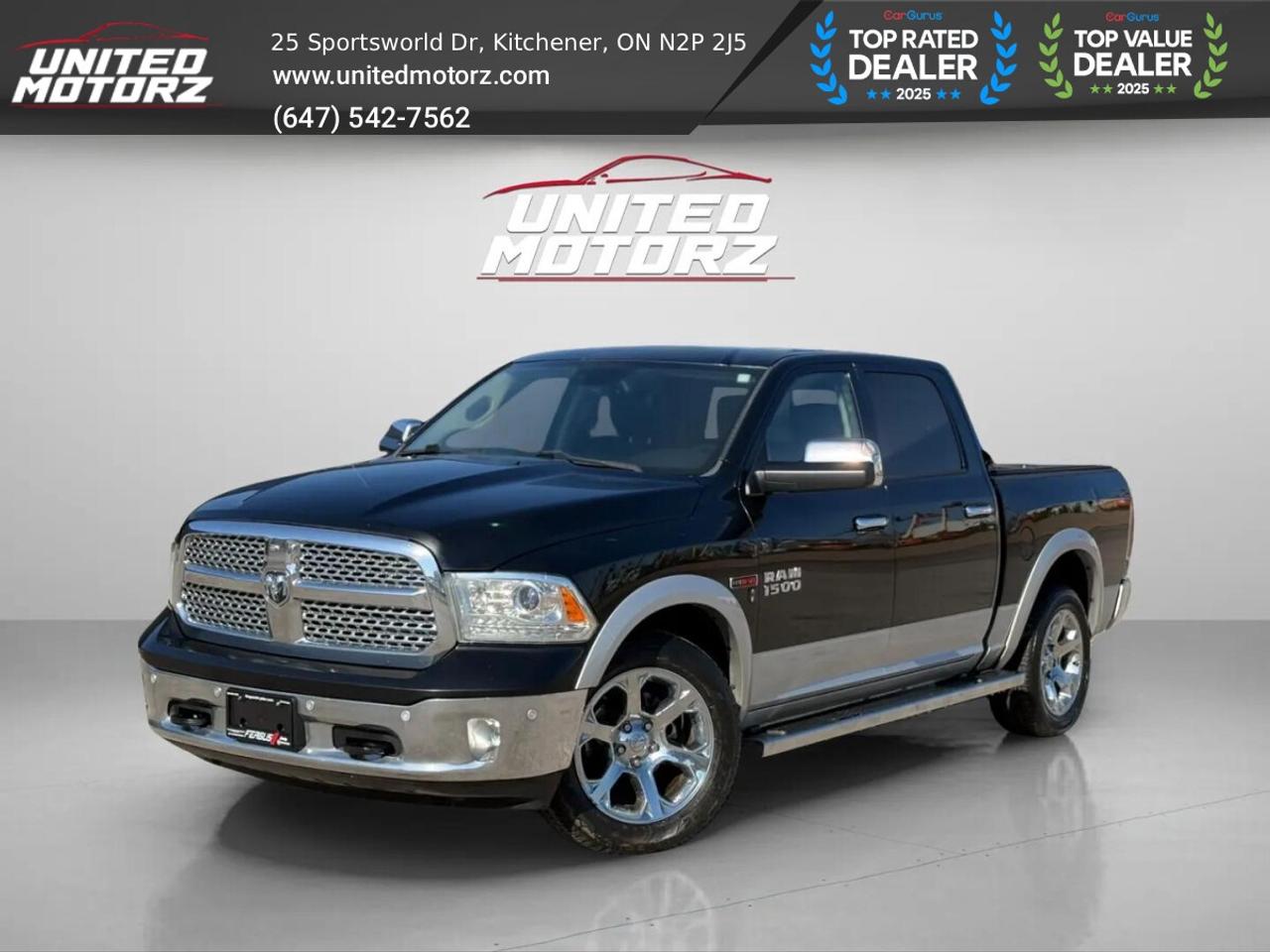 2015 RAM 1500 Laramie ECO DIESEL CREW CAB 4WD 3.0L 6cyl~SAFETY C Photo