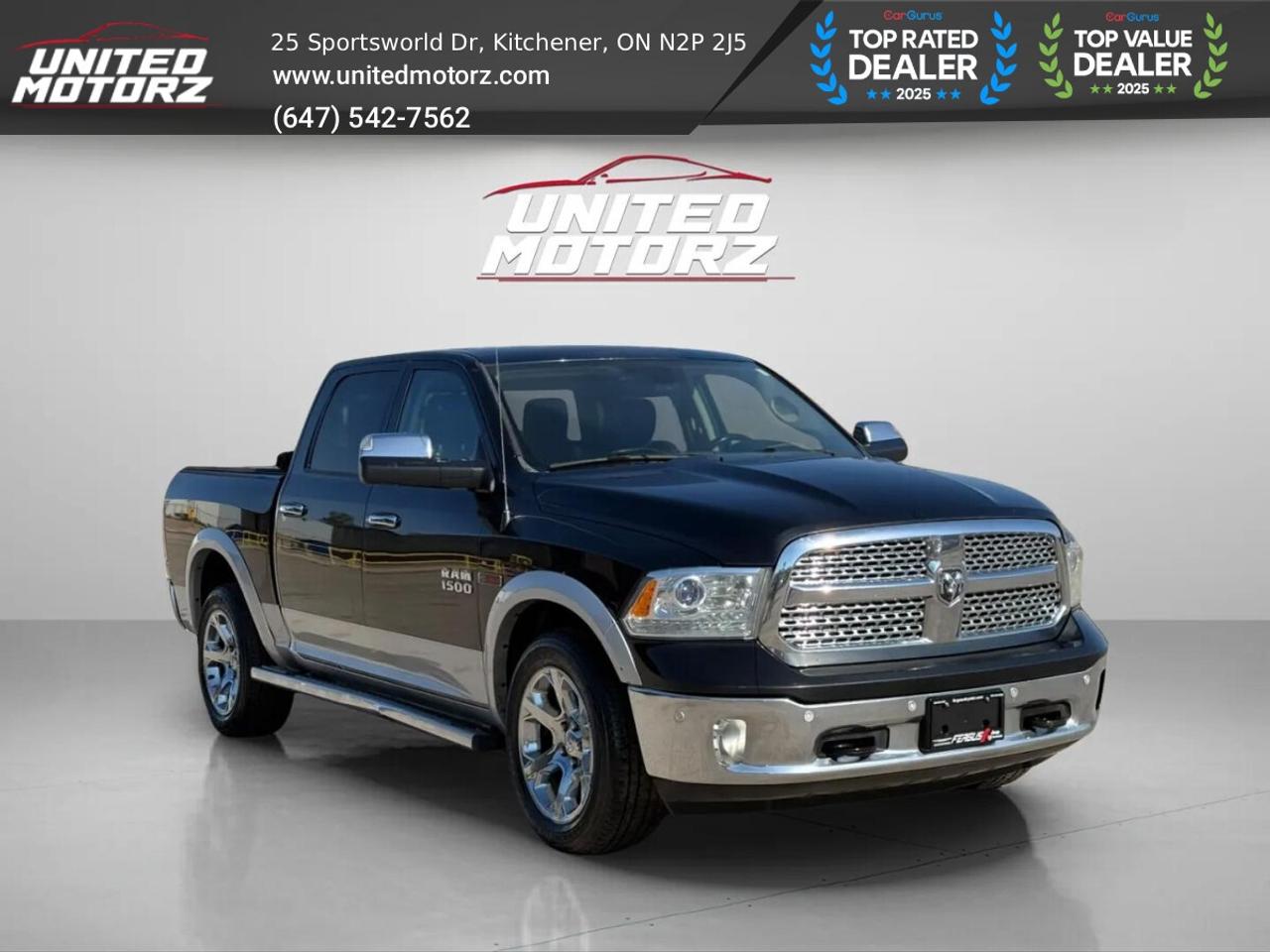 2015 RAM 1500 Laramie ECO DIESEL CREW CAB 4WD 3.0L 6cyl~SAFETY C Photo