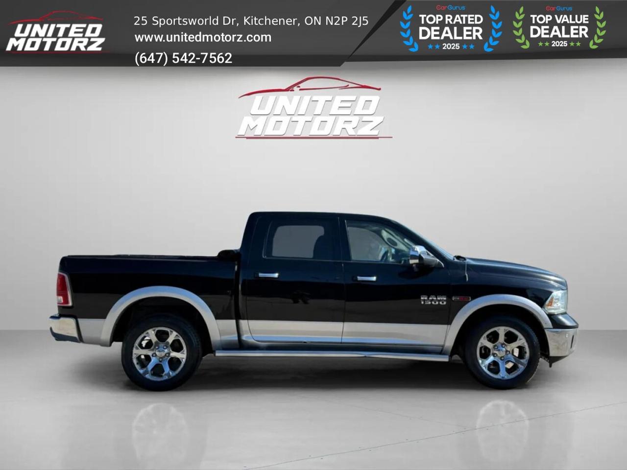 2015 RAM 1500 Laramie ECO DIESEL CREW CAB 4WD 3.0L 6cyl~SAFETY C Photo