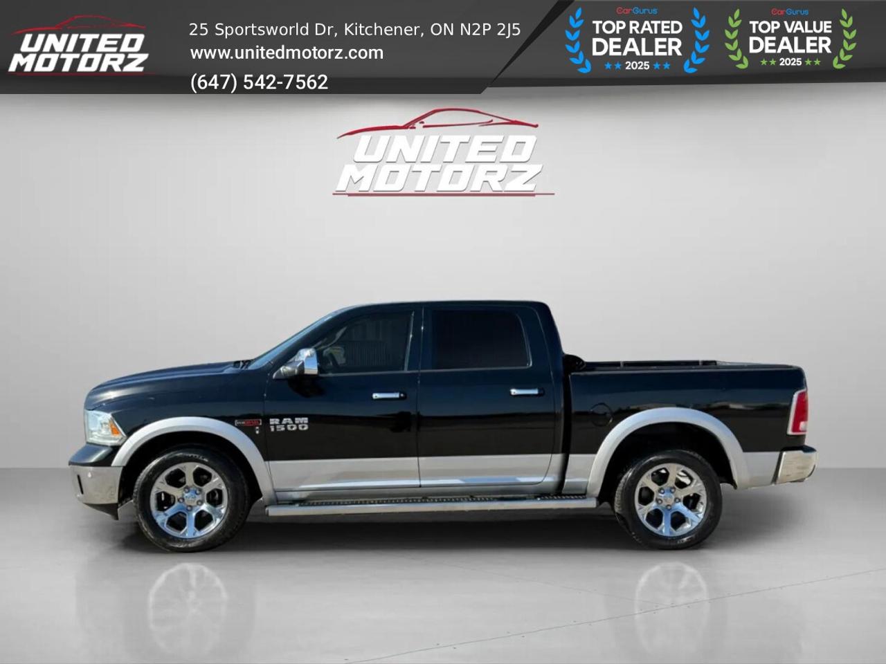 2015 RAM 1500 Laramie ECO DIESEL CREW CAB 4WD 3.0L 6cyl~SAFETY C Photo