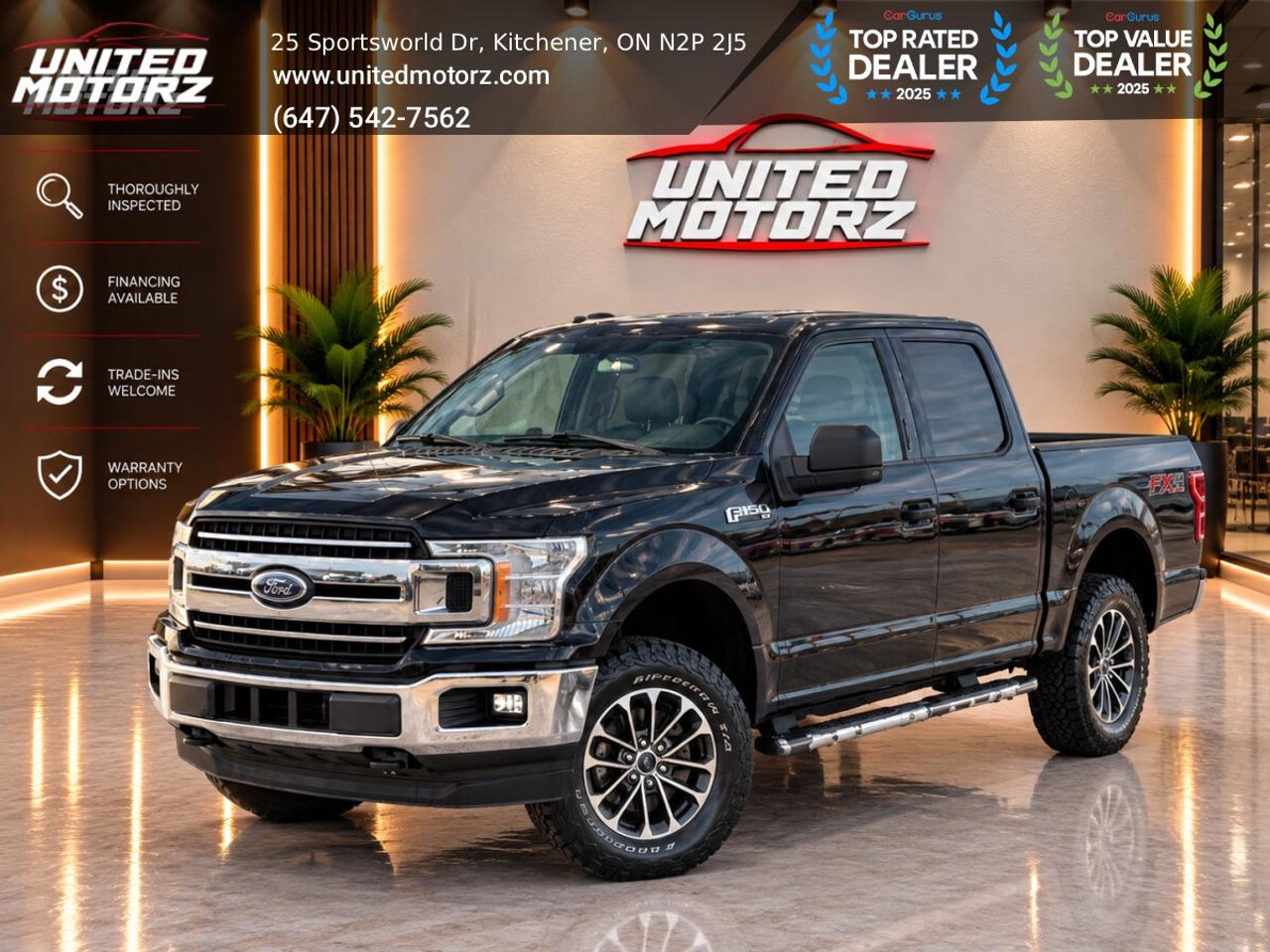 2018 Ford F-150 XLT SUPER CREW 5.5' BOX 4WD 2.7L 6cyl~SAFETY CERTI Photo