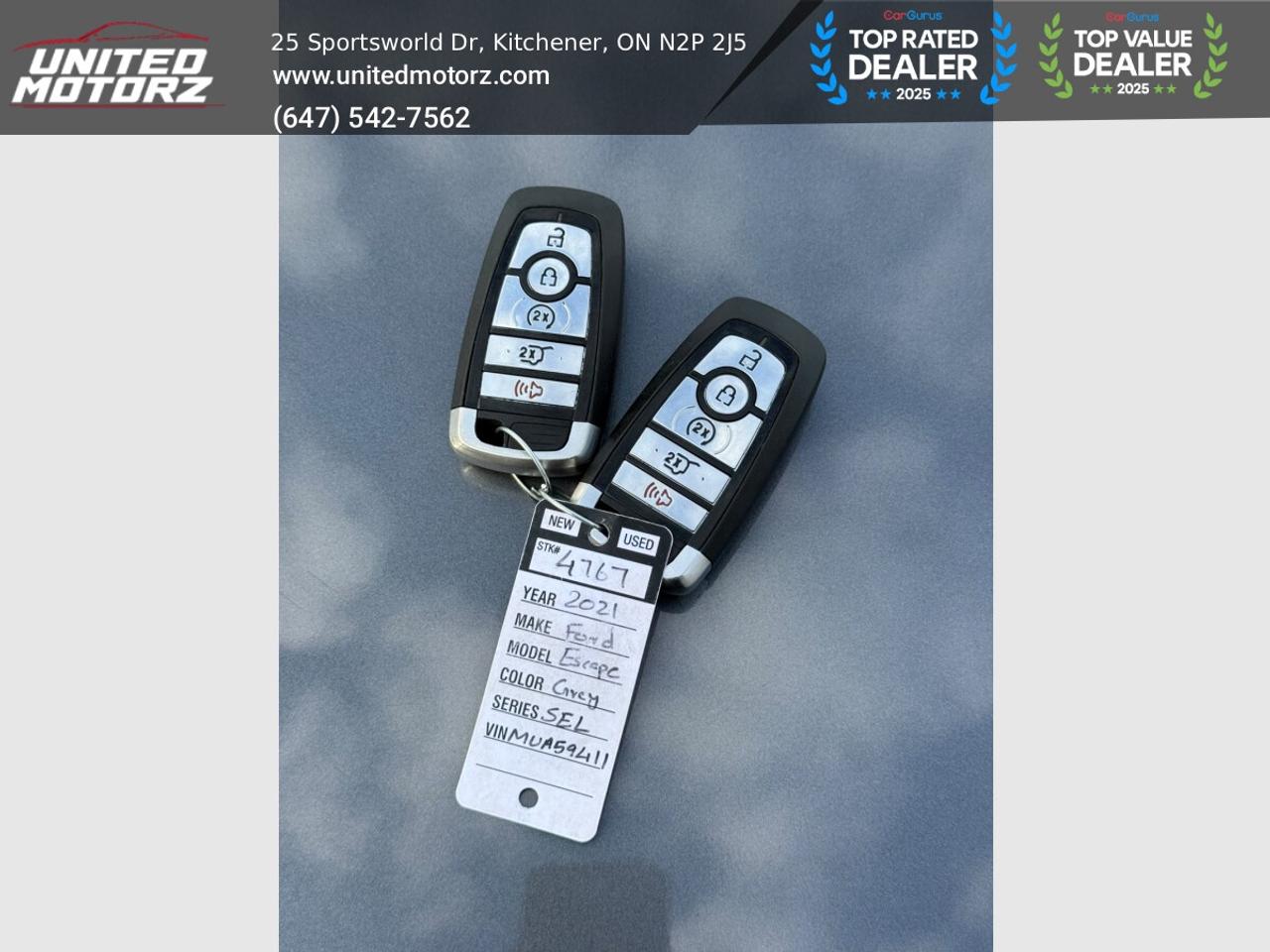 2021 Ford Escape SEL AWD 2.0L~SAFETY CERTIFIED~ONE OWNER~ Photo