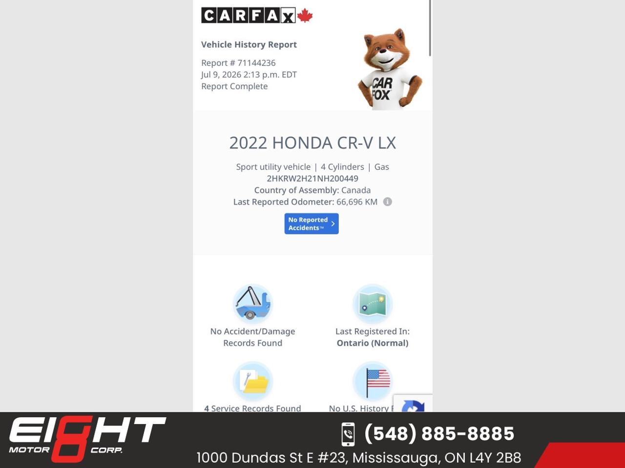 2022 Honda CR-V AWD LX Photo