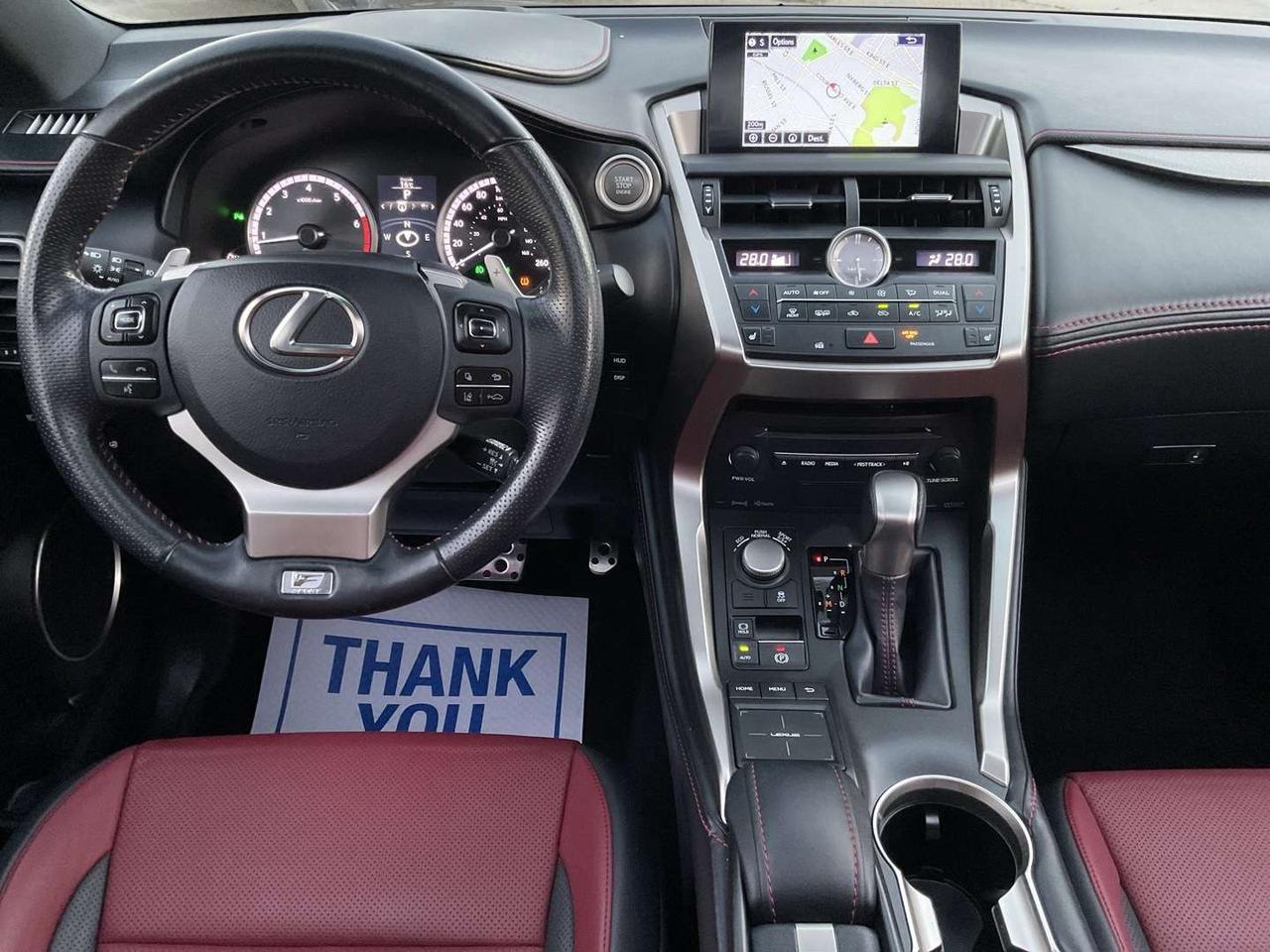 2017 Lexus NX 200t F-SPORT 3 AWD - RED LEATHER! NAV! BACK-UP CAM! BSM! HUD! Photo