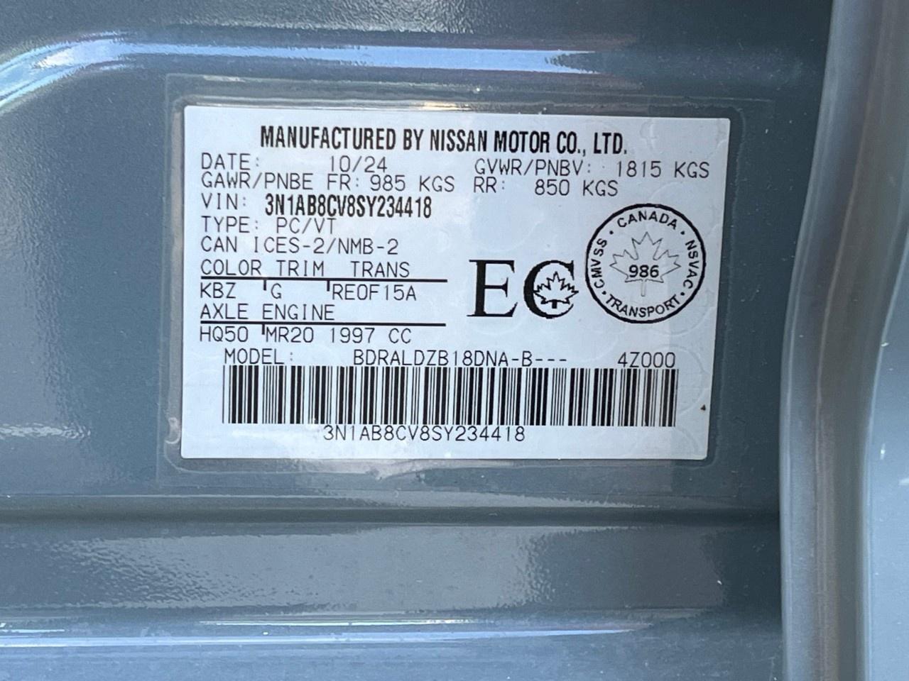 2025 Nissan Sentra SV CVT Photo