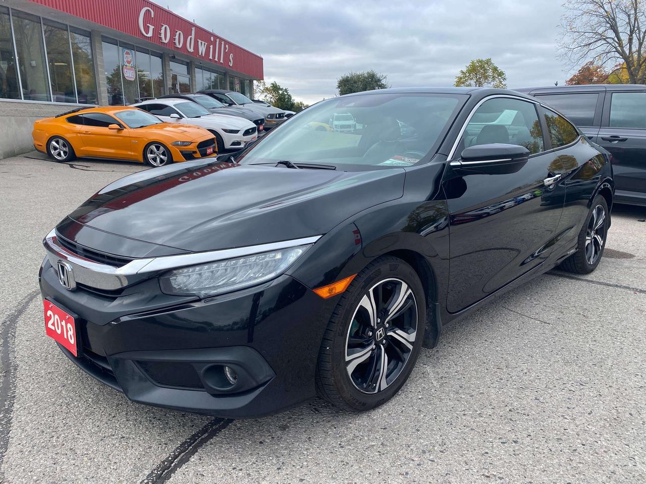 2018 Honda Civic TOURING, LEATHER, REMOTE START, CLEAN CARFAX! Photo3