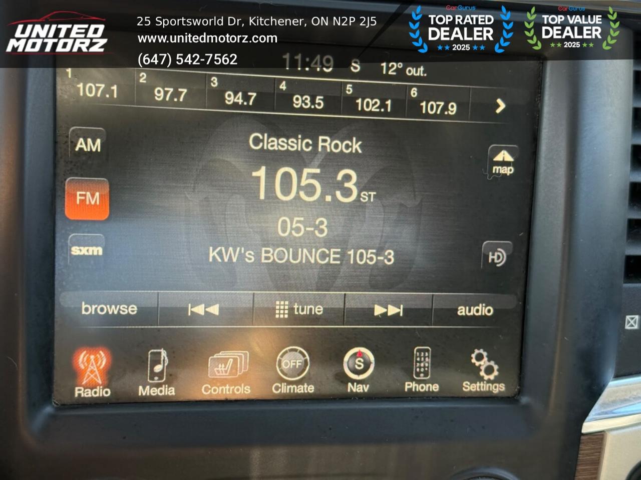 2015 RAM 1500 Laramie ECO DIESEL CREW CAB 4WD 3.0L 6cyl~SAFETY C Photo